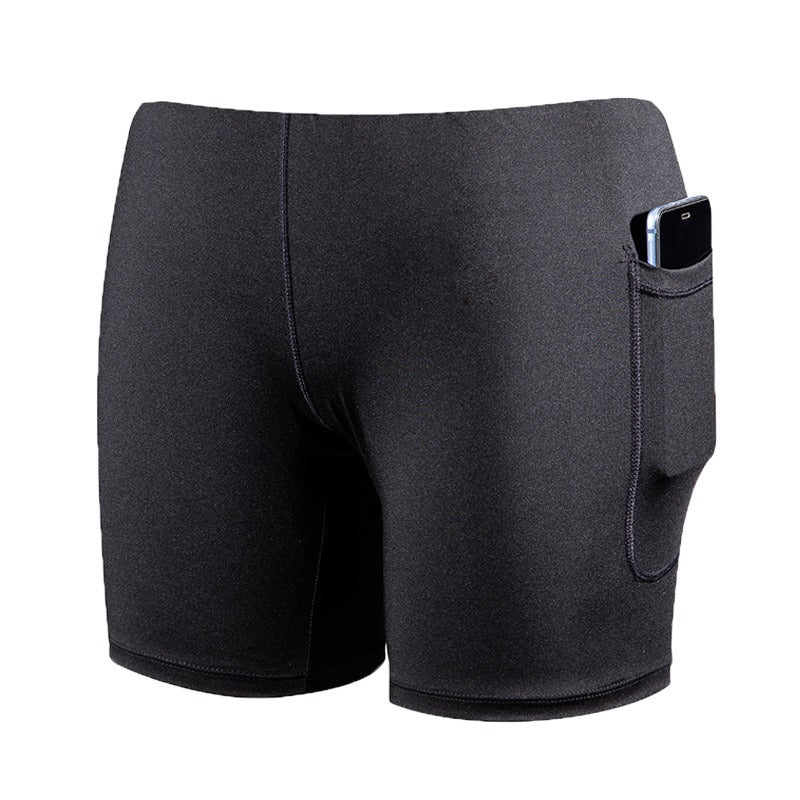 Plain Gym Shorts 2-in-1 | Zipper Pockets/Quick dry