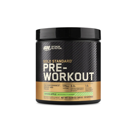 ON Pre Workout 30 Servings WITH Creatine/Beta-Alanine/Caffeine Flavor: Green Apple (Packaging May Vary)
